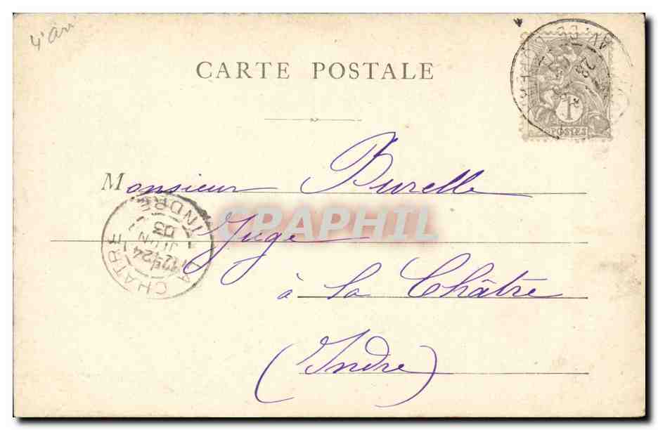 Paris CPA Hotel de ville — Rückseite