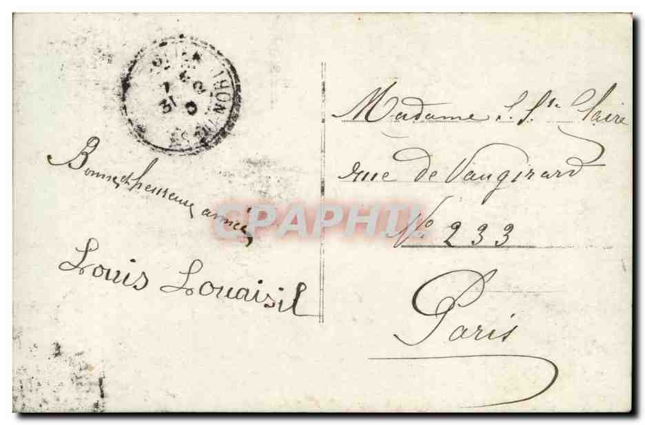 CPA Fantaisie Enfant Amitie sincere — Rückseite