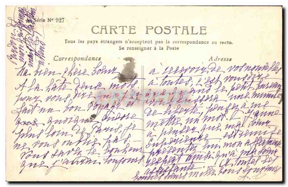 CPA Fantaisie Enfant Poules — Rückseite