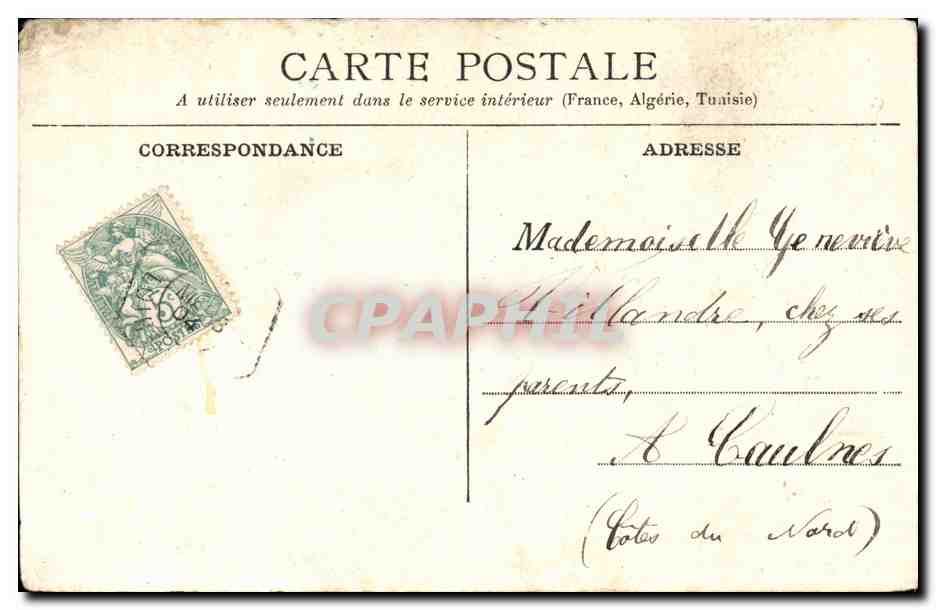 CPA Fantaisie Enfant 1er avril Poisson easter — Rückseite