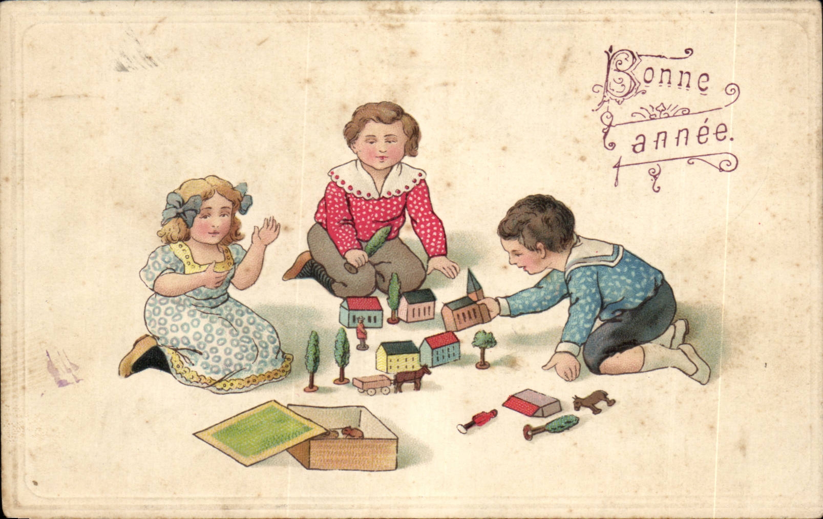CPA Fantaisie Enfants Bonne Paques Easter