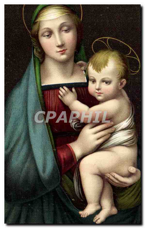 CPA Fantaisie Madonna del Granduca Madonne