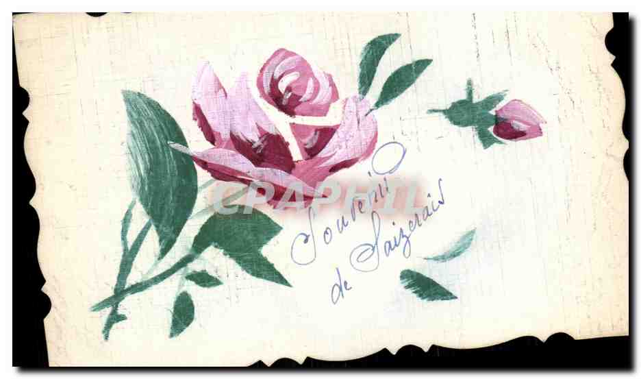 CPA Fantaisie Fleur Souvenir de Saizerais