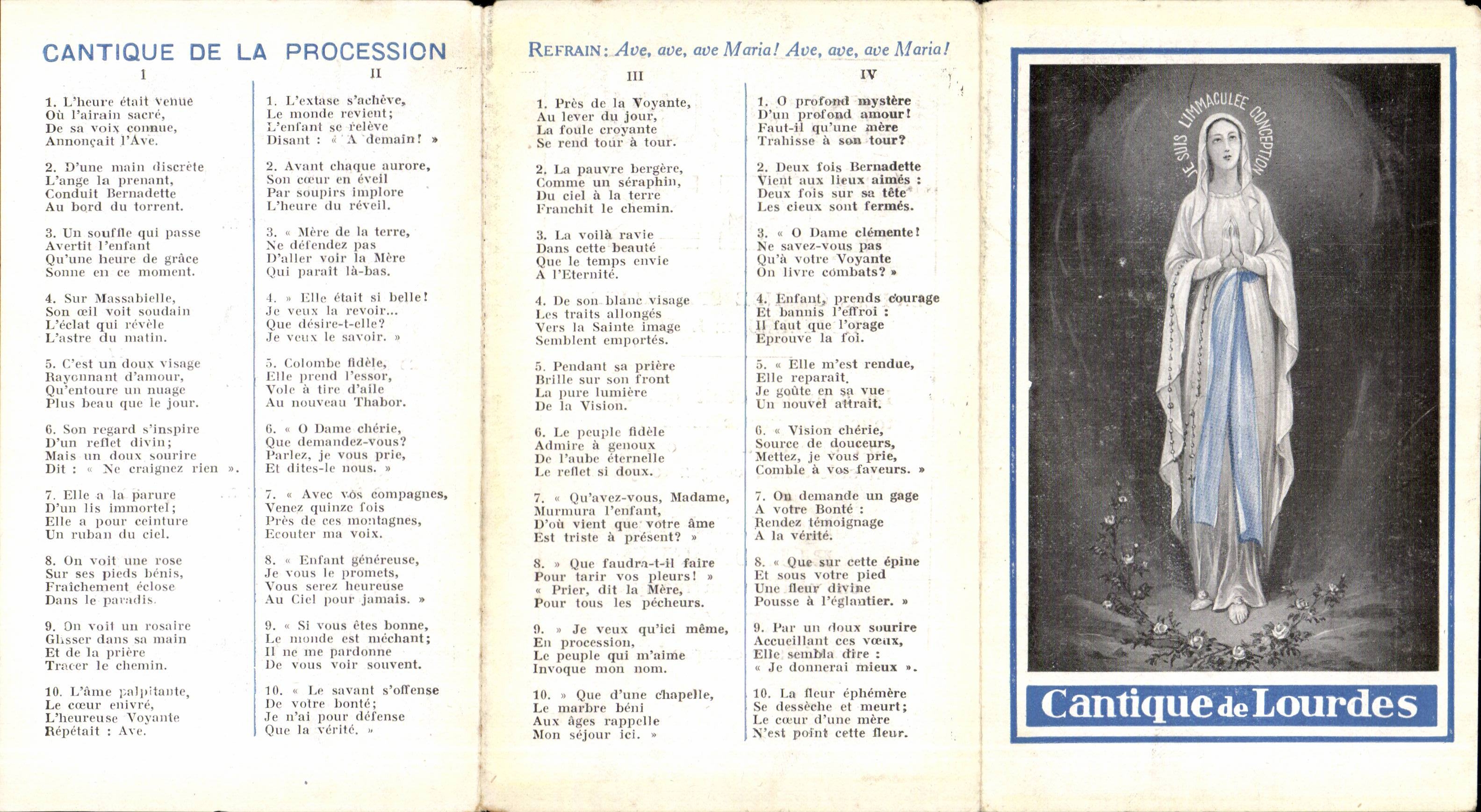 Cantique de Lourdes