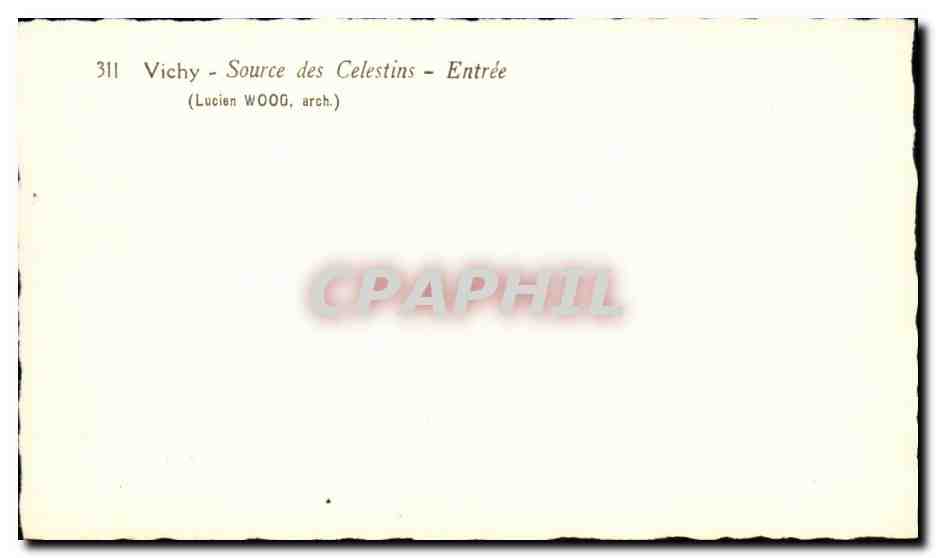 CPM Vichy Source des Celestins Entree — Verso