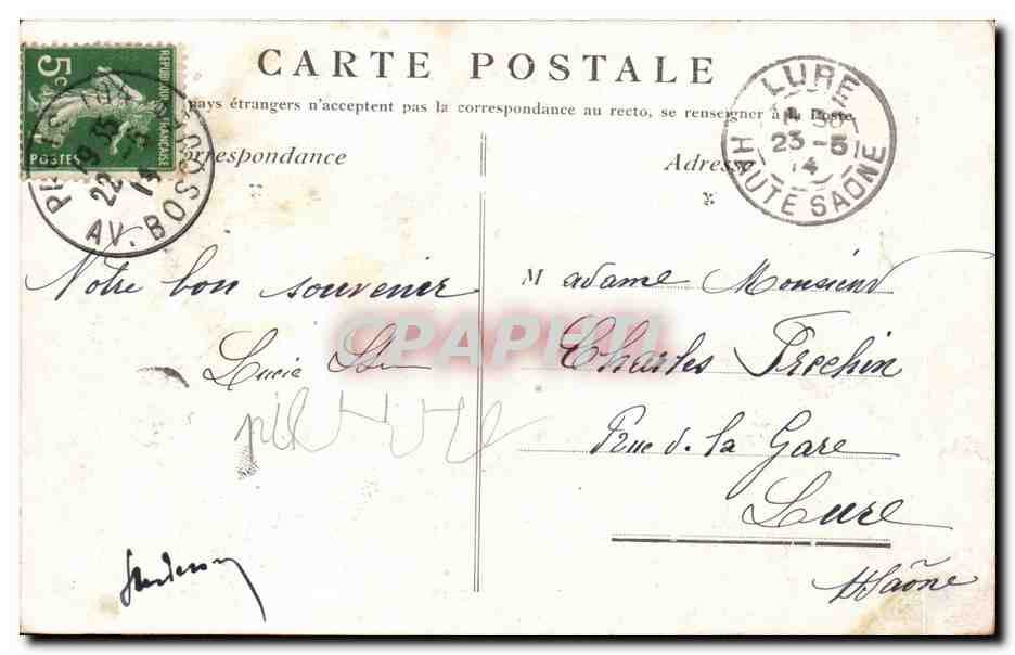 Paris CPA Hotel de ville — Rückseite