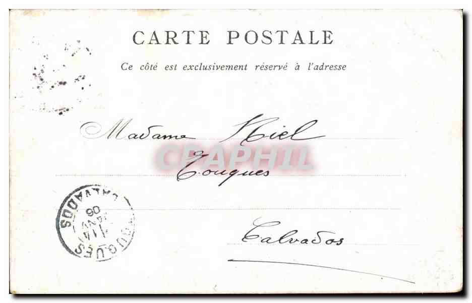 Paris CPA Hotel de ville (Marche aux fleurs) — Rückseite
