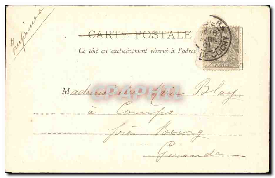 Paris CPA Hotel de ville — Rückseite