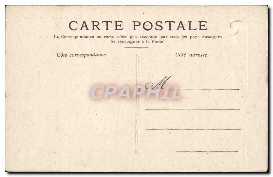 Paris CPA Hotel de ville — Rückseite