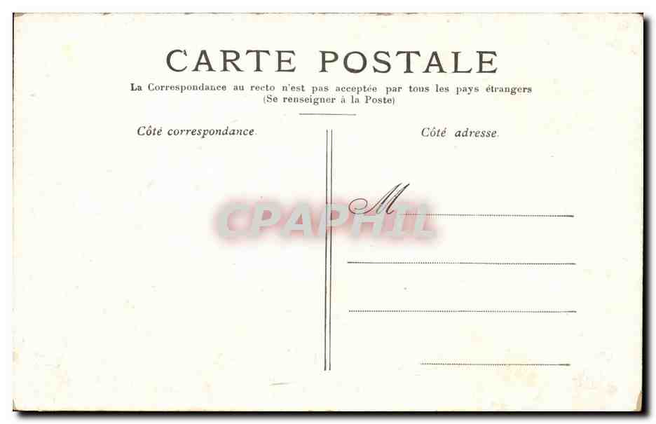 Paris CPA Hotel de ville — Rückseite