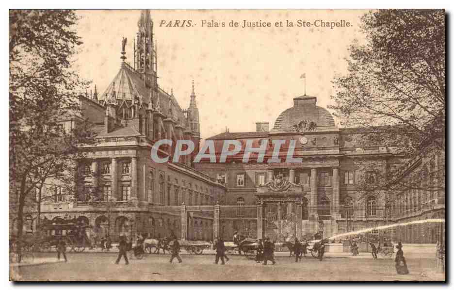Paris CPA Palais de justice et la Sainte Chapelle