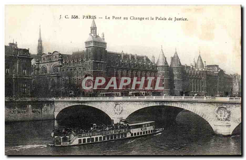 Paris CPA Pont au change et palais de justice