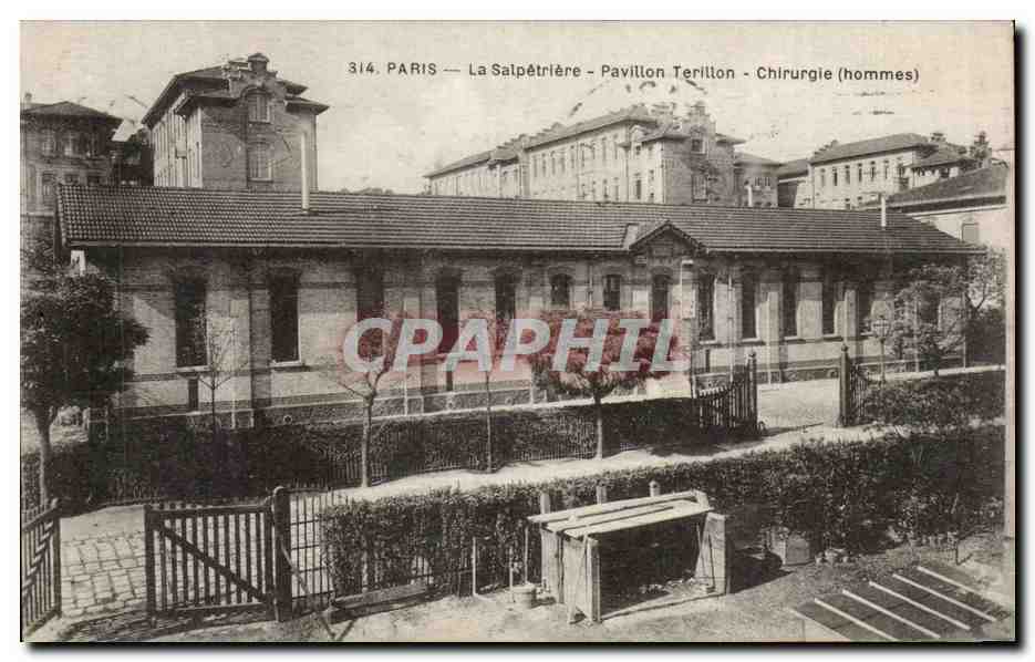Paris CPA la Salpetriere Pavillon Terillon Chirurgie ( hommes ) 