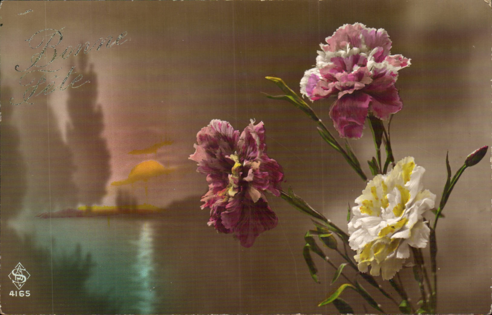 CPA Fantaisie Fleurs