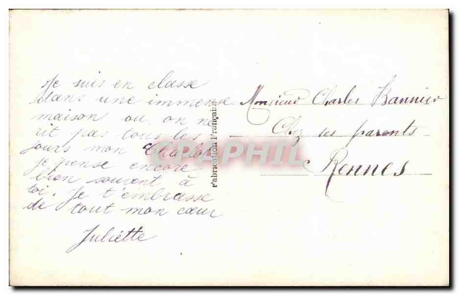 CPA Fantaisie Enfant Garcon Bonne annee — Rückseite
