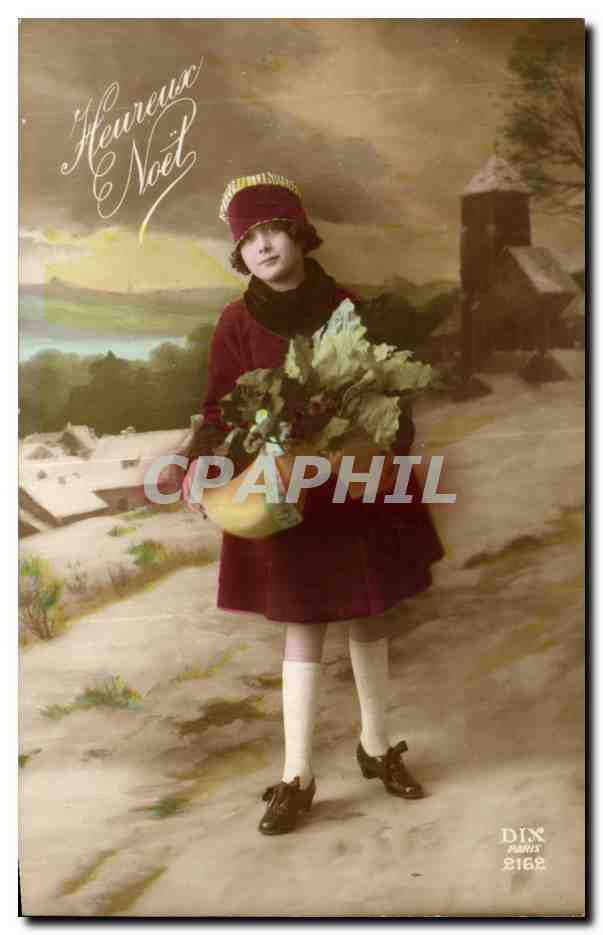 CPA Fantaisie Enfant Heureux noel Christmas