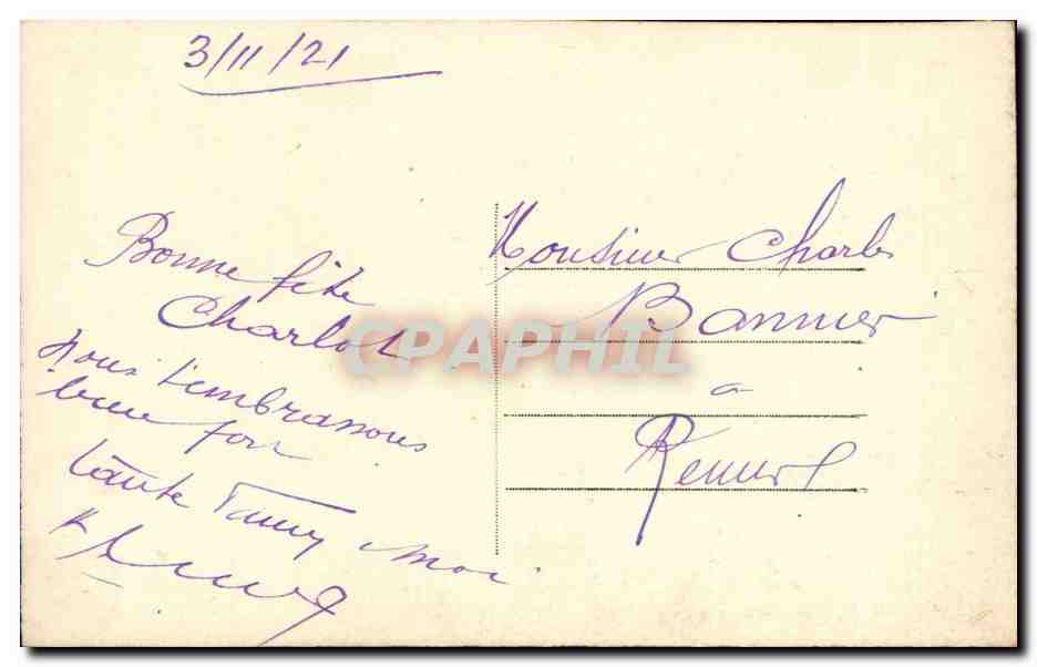 CPA Fantaisie Enfant — Verso