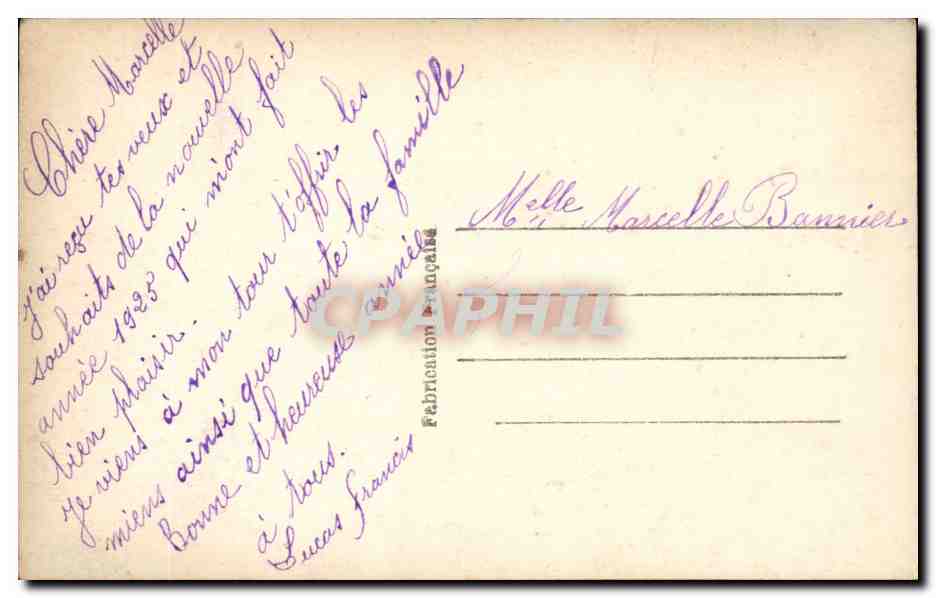 CPA Fantaisie Enfant — Rückseite