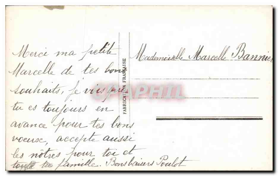 CPA Fantaisie Enfant Bonne anne — Rückseite
