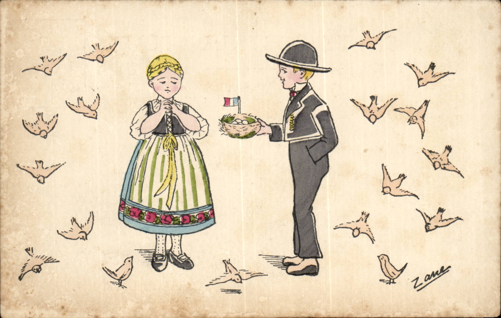CPA Fantaisie Enfants