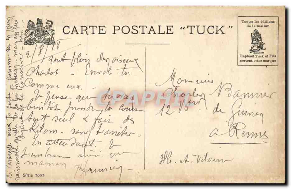 CPA Fantaisie Enfants — Verso