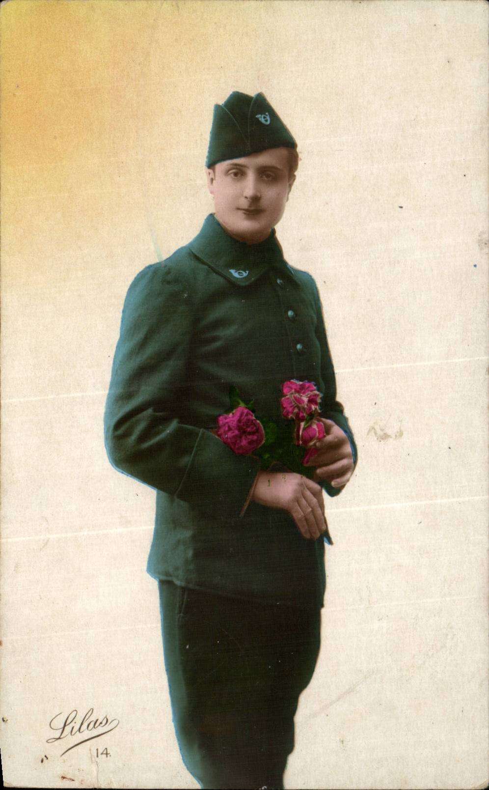 CPA Fantaisie Homme Militaria