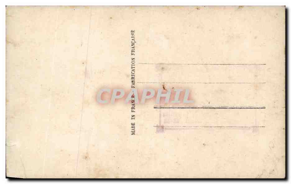 CPA Fantaisie Homme Militaria — Rückseite