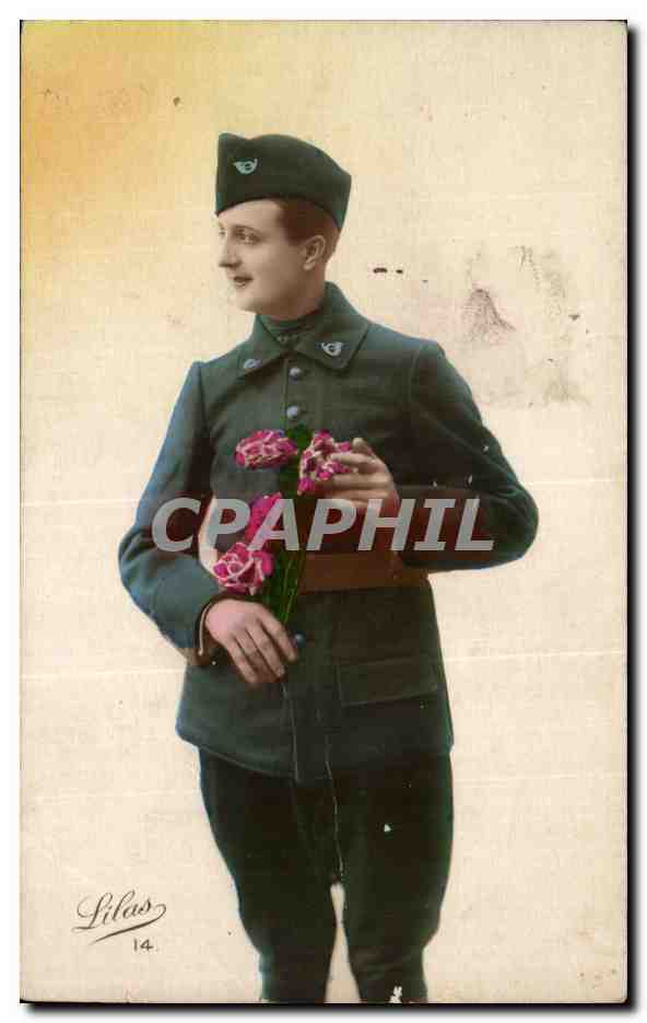 CPA Fantaisie Homme Militaria