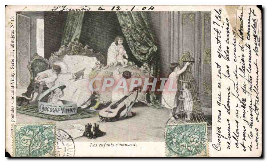 CPA Fantaisie Les enfants s'amusent
