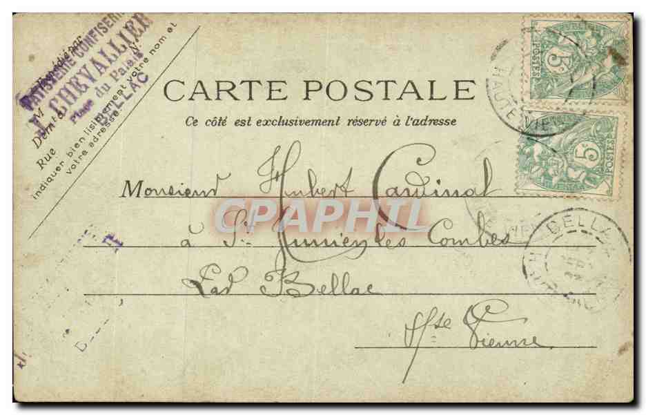 Hercule sur la place publique — Chocolat-Louit — éditeur J. Cherval, Paris — Reverso