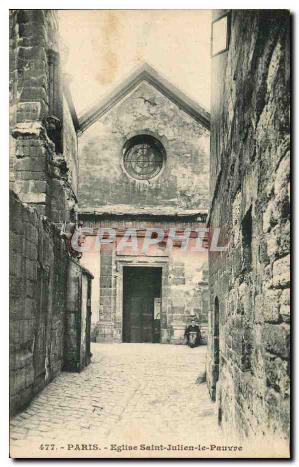 Paris CPA Eglise Saint Julien le Pauvre