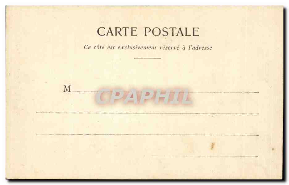 Paris CPA Eglise Saint Medard — Verso