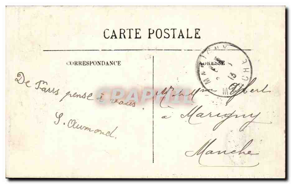 Paris CPA Boulevard des italiens — Rückseite