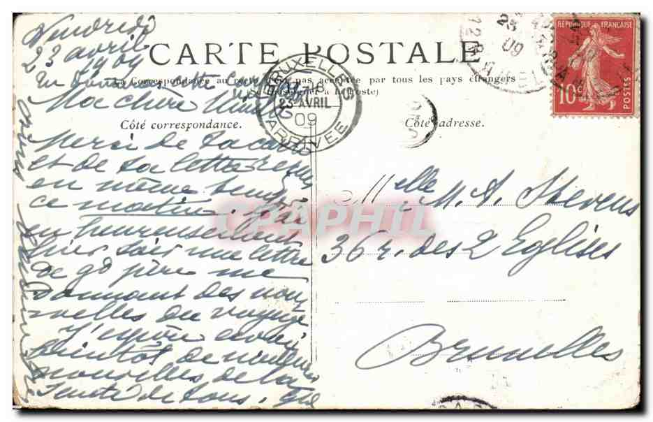 CPA Paris La Bastille et la colonne de Juillet — Rückseite