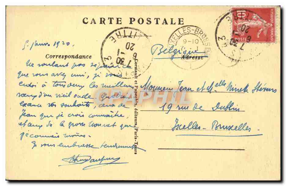 CPA Paris Place de la Bastille et la colonned e Juillet  — Rückseite