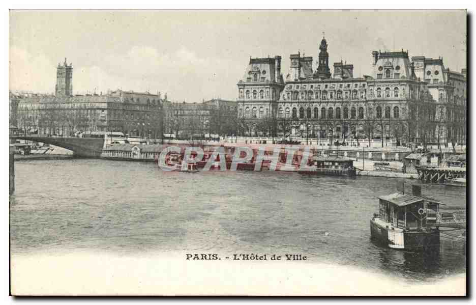 CPA Paris L'hotel de ville
