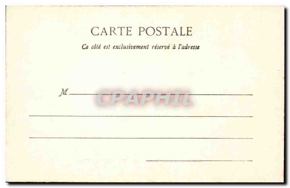 CPA Paris Pavillon de Flore — Verso