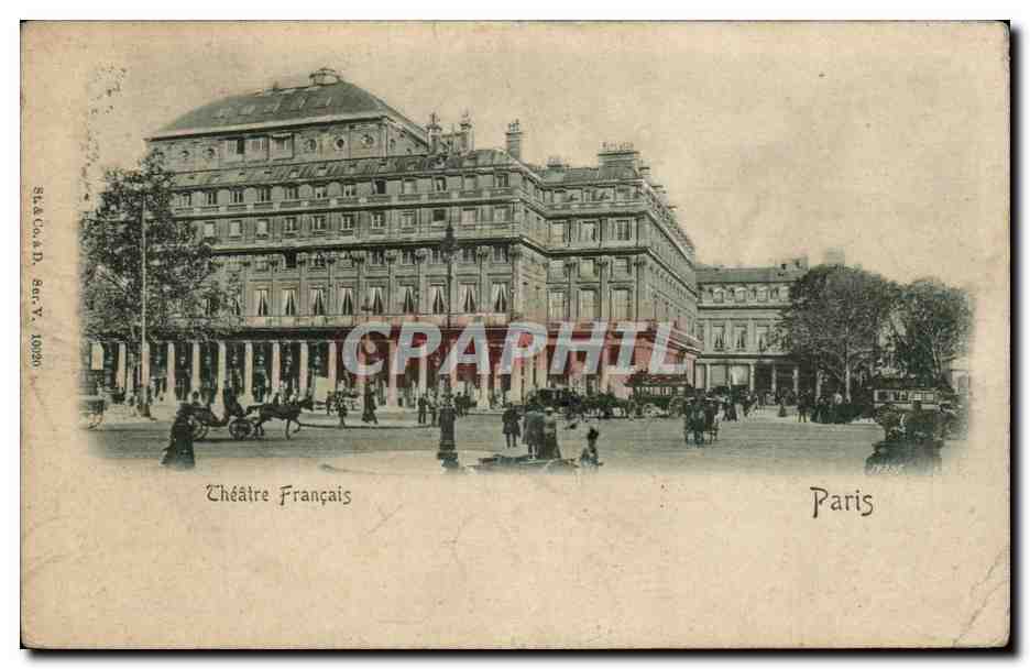 CPA Paris Theatre francais (en relief)