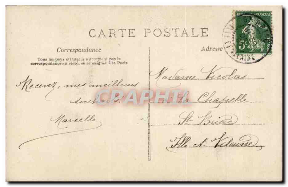 CPA Fantaisie Enfant Garcon Bonne annee — Rückseite