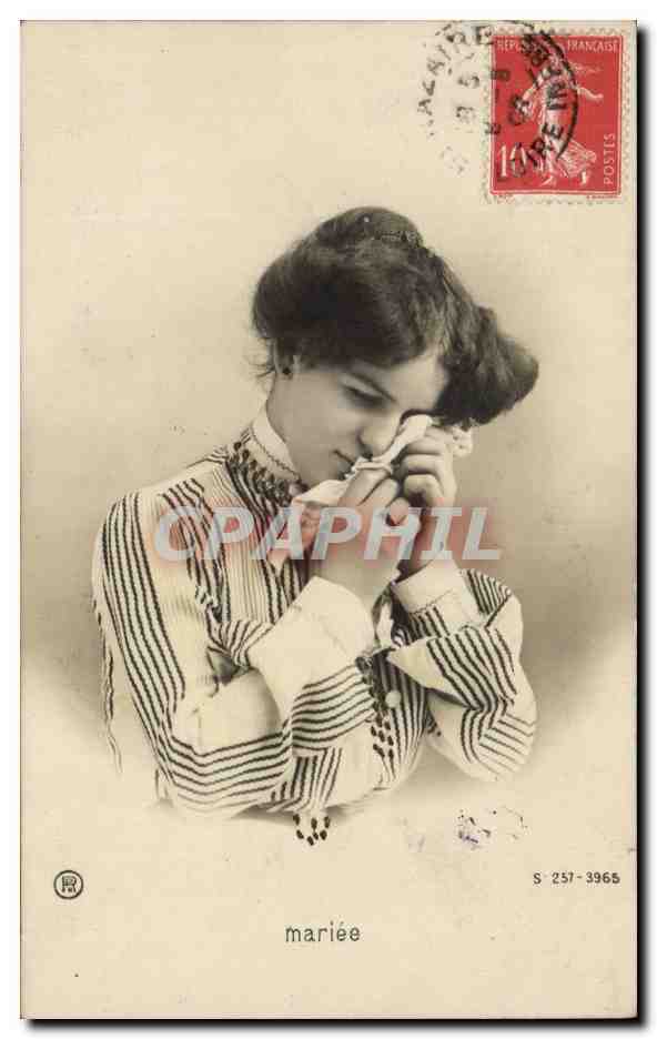 Jeune femme mariée — éditeur S 257-3965 — timbre 10c