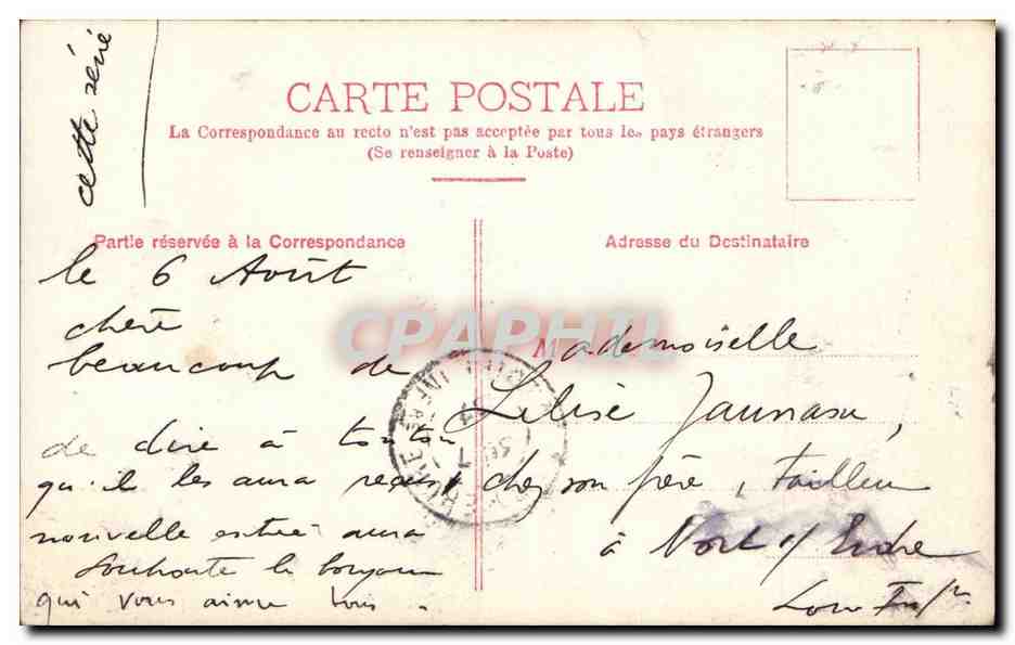 CPA Fantaisie Femme Fiancee — Verso