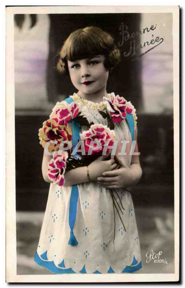 CPA Fantaisie Enfant Bonne annee