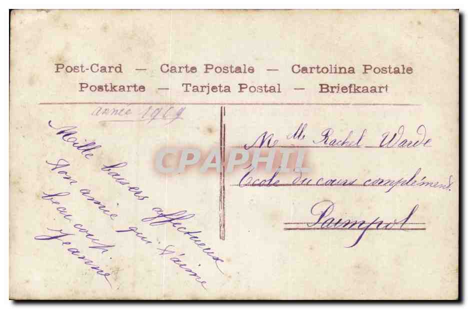 CPA Fantaisie Enfant — Rückseite