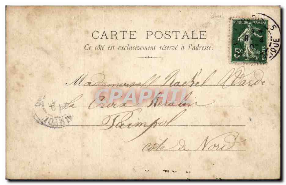 CPA Fantaisie Enfant — Verso