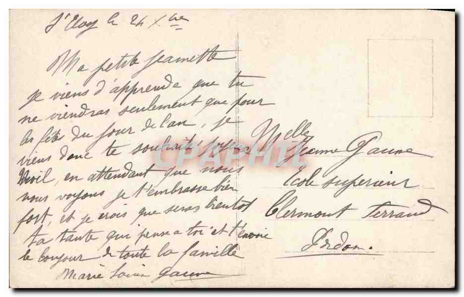 Junge Frau in grünem Kleid mit Blumenbouquet — Frohe Weihnachten — Verlag 1095 — Rückseite