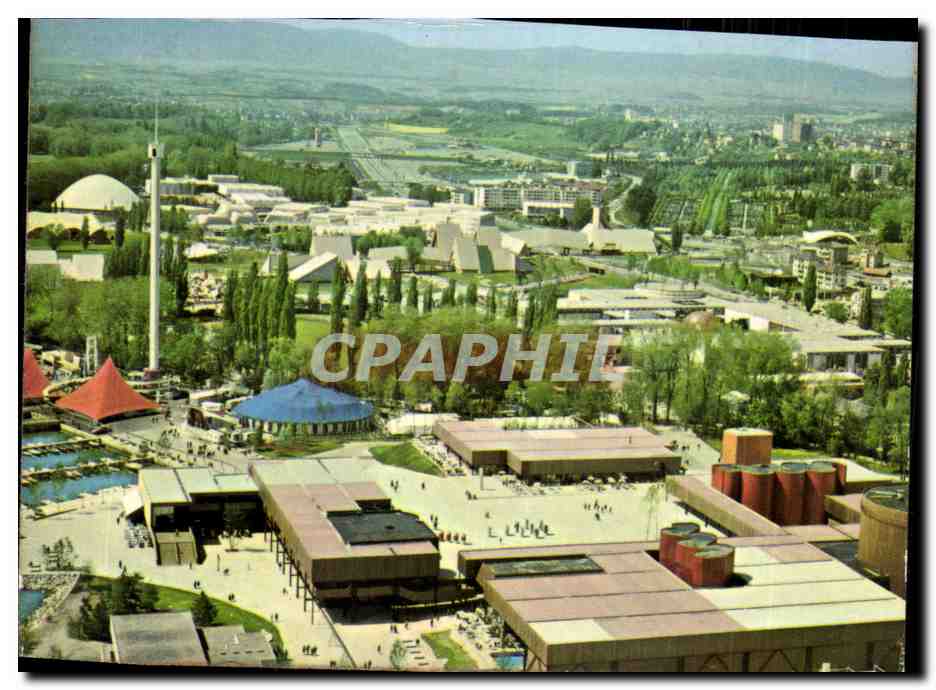 CPM Exposition nationale suisse Lausanne abril octobre 1964 Vue aerienne du secteur art de vivre