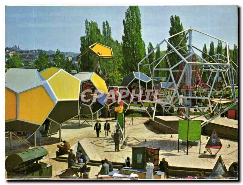 CPM Exposition nationale suisse Lausanne avril octobre 1964 La voie suisse Un jour en Suisse