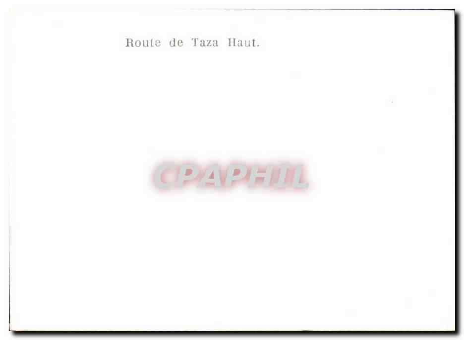 Maroc CPSM Taza Route de Taza Haut — Rückseite