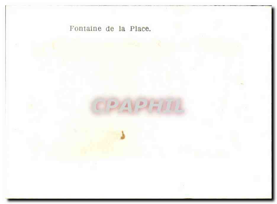 Maroc CPSM Taza Fontaine de la place — Rückseite