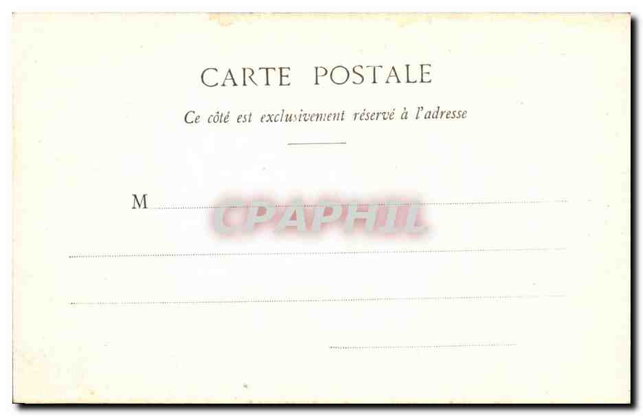 Paris CPA L'opera vu de la rue Scribe — Rückseite